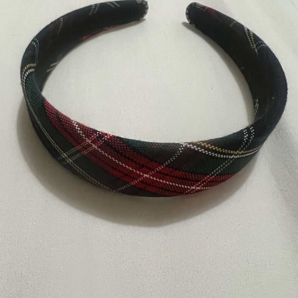 Headband plaid